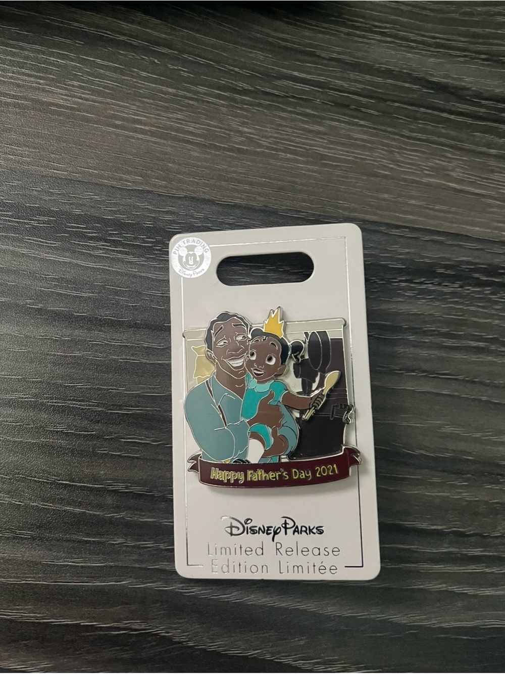 Disney Princess and the Frog Tiana and Dad Father's Day 2021 LR Pin